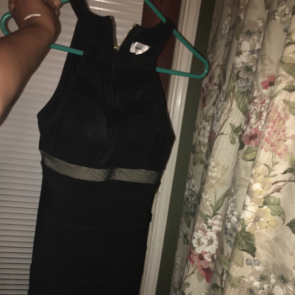 Mini black dress